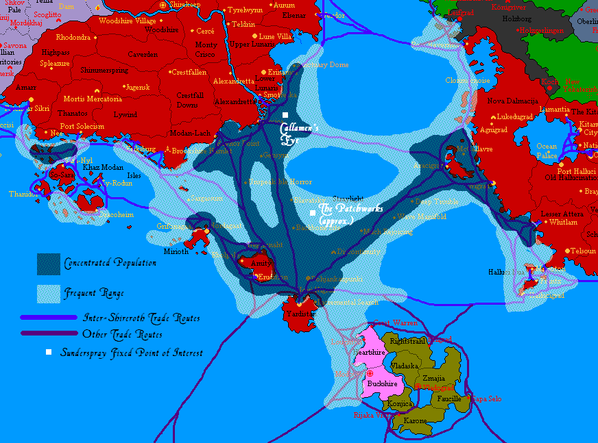 Map of Sunderspray